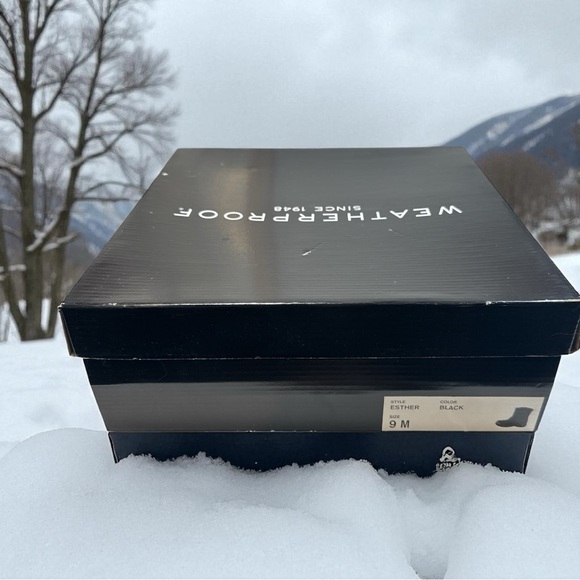 Weatherproof Esther Black Fur Lined Boots Sz 9 Brand New In Box - Picture 2 of 10